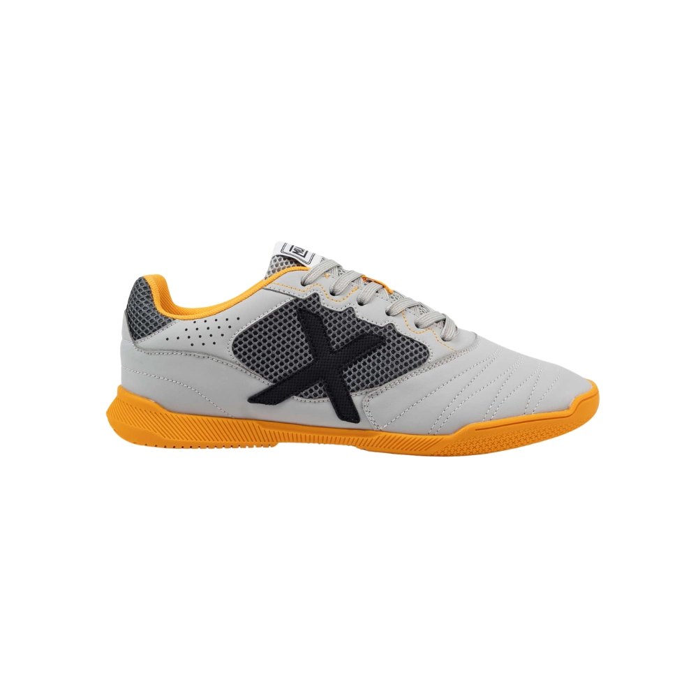 Miniatura 1.0 de Chuteira Futsal Debut Cinza/Laranja Munich