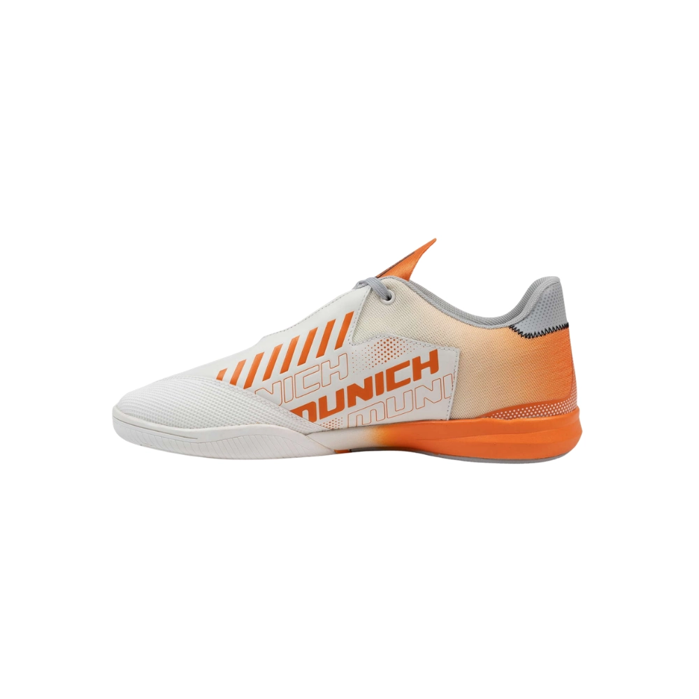 Miniatura 2.0 de Chuteira Futsal Rondo Cinza/Laranja Munich