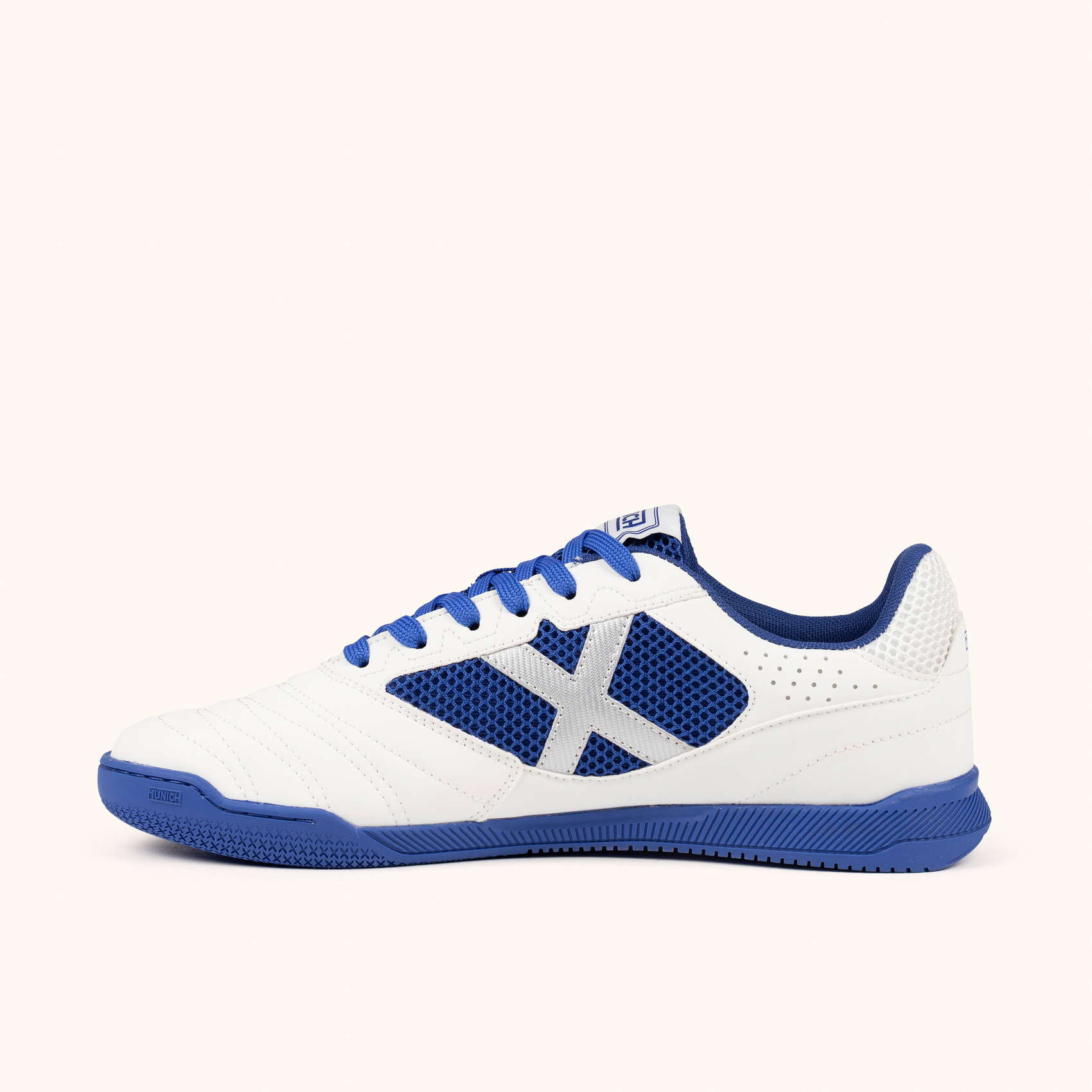 Miniatura 3.0 de Chuteira Futsal Debut Branco/Azul Munich