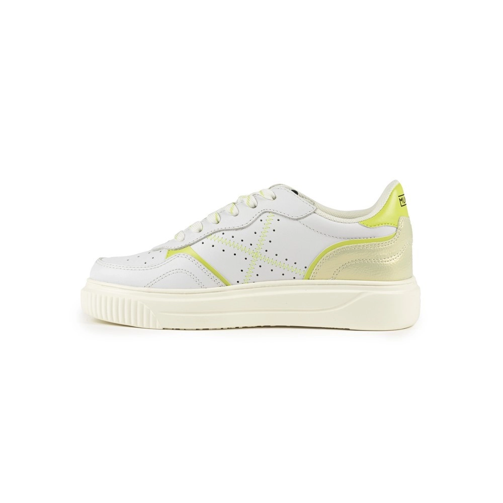 Miniatura 2.0 de T&ecirc;nis Feminino Suggar Branco/Amarelo Munich